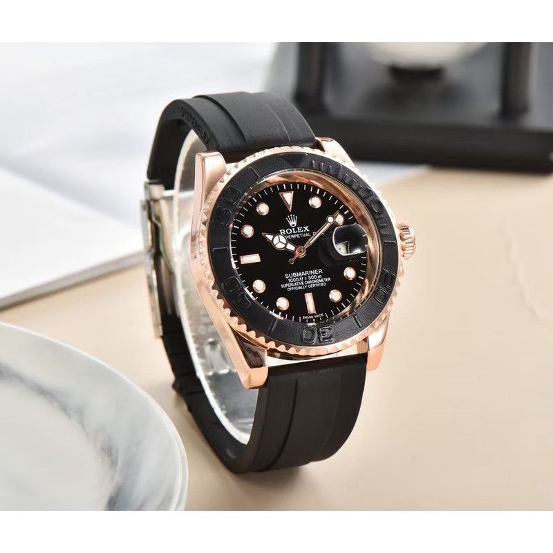 Relógio Rolex Quartzo Ouro Casual Masculino + Frete Grátis + Envio Imediato + Brinde